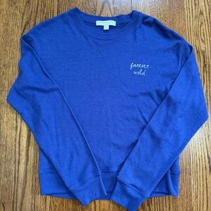 Spiritual Gangster Deep Blue Forever Wild Sweatshirt Size Small